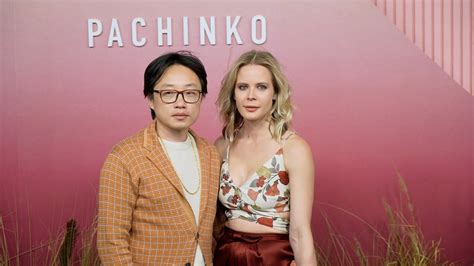 Jimmy O Yang Brianne Kimmel Attend The Apples Pachinko Global