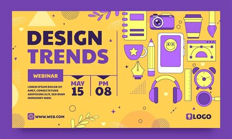 Free Vector Graphic Designer Webinar Template