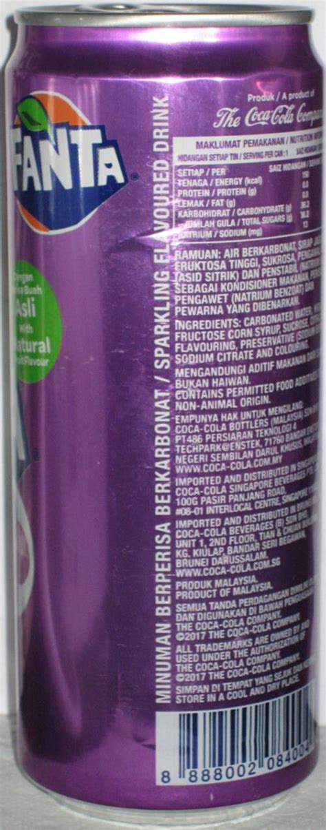 Fanta Grape Soda 320ml Malaysia