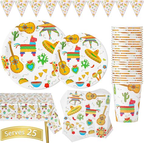 Cc Home Mexican Fiesta Party Themed Party Supplies Pack Cinco De Mayo Party