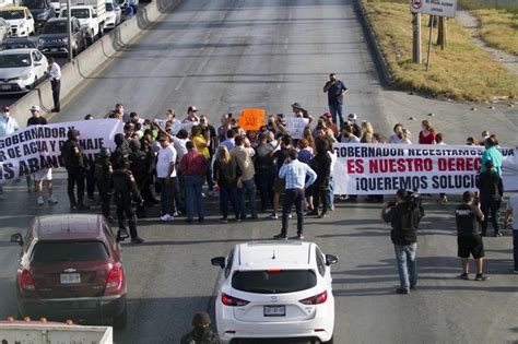 La Jornada Protestas Por Escasez De Agua Colapsan Vialidades En Monterrey