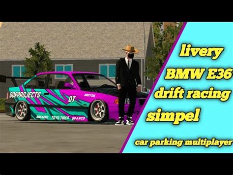 how to make livery bmw e36 drift , livery design tutorial -car parking ...