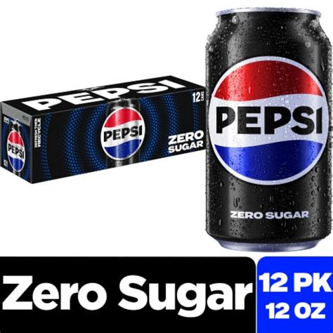 Pepsi Cola® Zero Sugar Soda Cans 12 Pk 12 Fl Oz Smiths Food And Drug