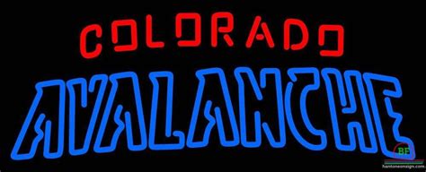 Colorado Avalanche Neon Sign Teams Neon Light Diy Neon Signs