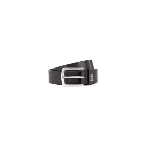 Hugo Boss Jor Logo Leather Black Belt Accessories From N22 Menswear Uk