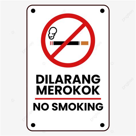 Gambar Papan Tanda Area Dilarang Merokok Kawasan Dila