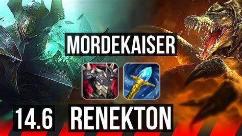 Mordekaiser Vs Renekton Top 6 Solo Kills Rank 9 Morde Euw