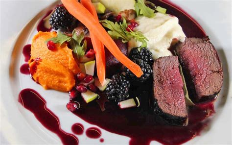 Venison With Roasted Root Vegetables And Red Wine Sauce Inspired Cuisine