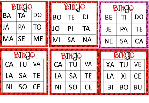 Bingo de Silabas Simples Reviva os clássicos jogos antigos