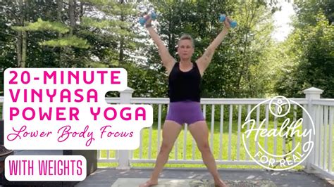 Full Body Power Yoga Vinyasa Flow Weights Youtube