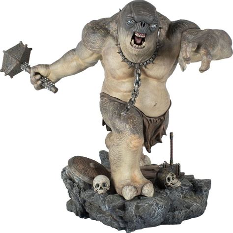 LE SEIGNEUR DES ANNEAUX Gallery Deluxe Statue Troll Des Cavernes