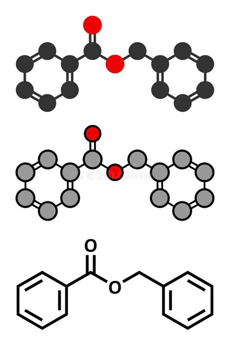 Benzyl Benzoate Molecule It Is Topical Treatment For Scabies And Lice