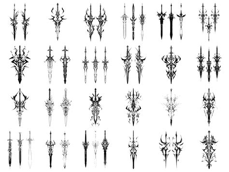 ArtStation - Sword Tattoo Pack | Brushes