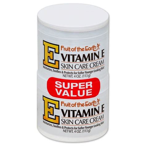 Fruit Of The Earth Vitamin E Cream 8 Oz Fruitofthe Skin Care Cream