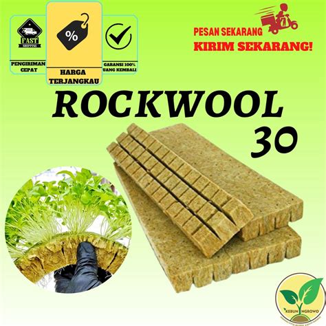 Jual Rockwool Media Tanam Hidroponik Siap Pakai Isi Pcs Shopee