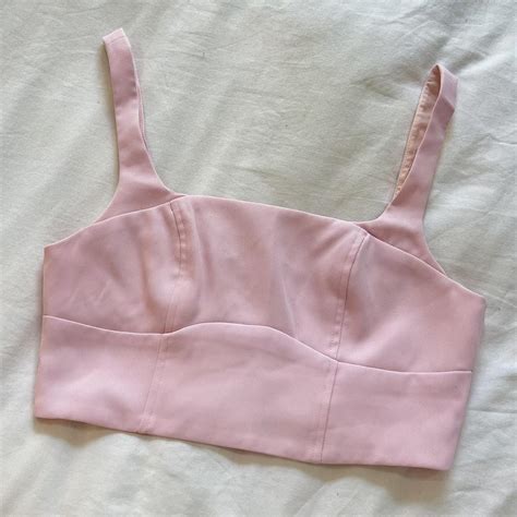 PINK KOOKAI CROP TOP Zip on the back Size 38 Worn once - Depop