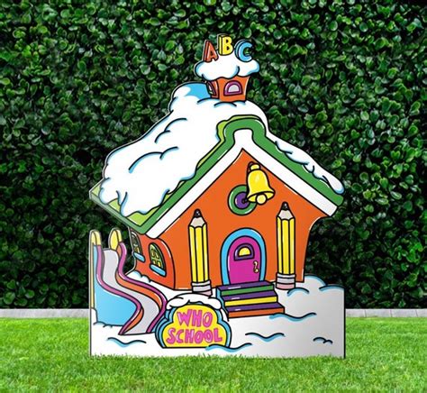 Grinch Yard Decoration Whoville House Grinch House The | Etsy