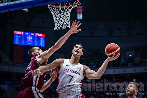 Foto Aksi Kanada Kalahkan Latvia 101 75 Di Piala Dunia FIBA 2023