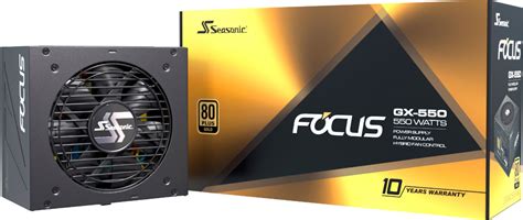 Best Buy Seasonic FOCUS GX 550 550W 80 Gold PSU Full Modular Fan