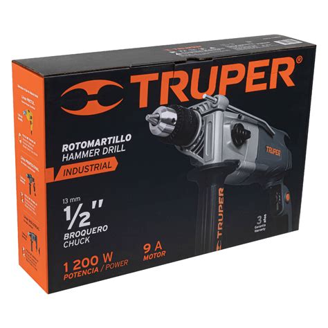 Truper ROTO 1 2NX2 Rotomartillo 1 2 Industrial 1200 W Tejon Ferretero