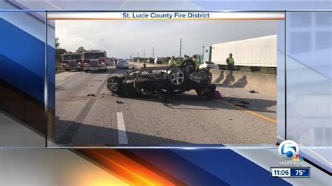 Man Killed In Floridas Turnpike Rollover Crash Near Palm City Youtube