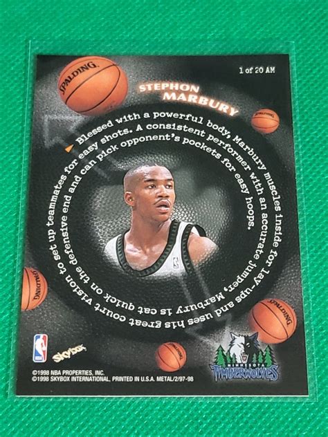 代購代標第一品牌樂淘letaoStephon Marbury 1997 98 Metal Universe Championship