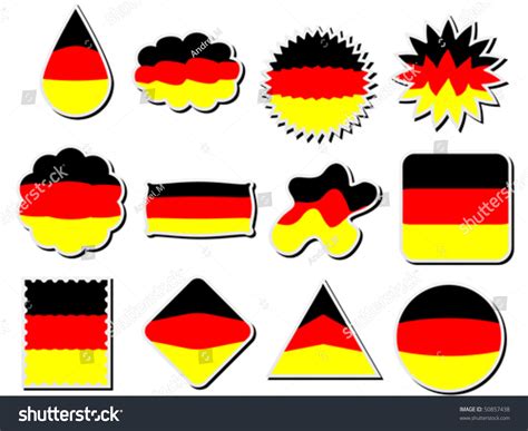 German Stickers Stock Vector (Royalty Free) 50857438 | Shutterstock