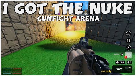 Its Nuke Time In Gunfight Arena Gunfight Arena Roblox Youtube