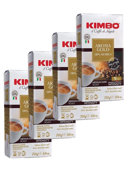 Кофе молотый Kimbo Gold 100 арабика 4 шт по 250 г купить с