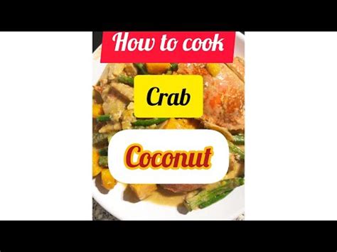 How To Cook Crab Coconut Or Ginataang Alimasag YouTube