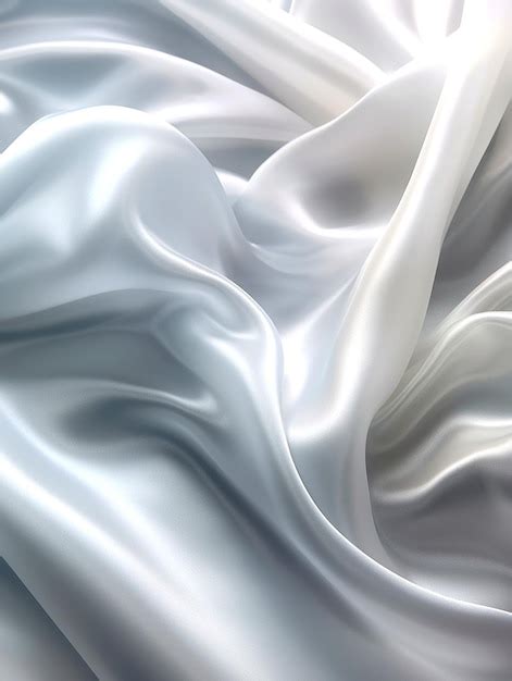 Premium AI Image | pure white satin fabric