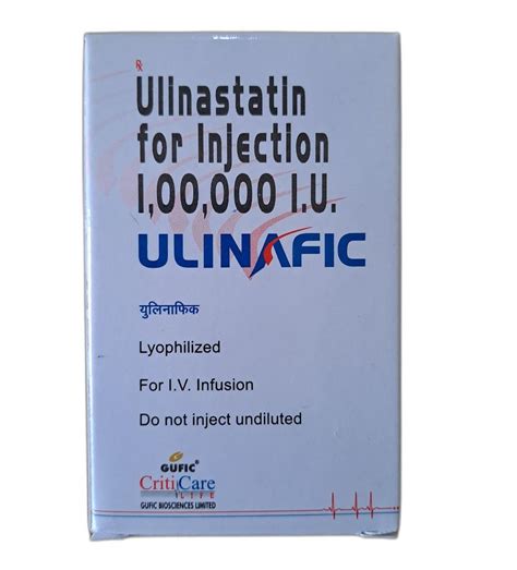 Ulinafic Ulinastatin Injection Packaging Size I U Packaging