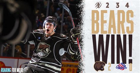 Hershey Bears On Twitter This Series Is Tied BEARS WIN