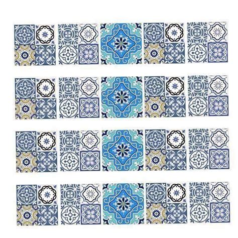 2x 20 Pièces Étanche Mosaïque Carrelage Autocollant Sticker Mural DIY