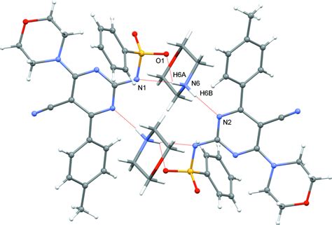 A Segment Of The Crystal Structure Showing A Tetramer Of Two Anions