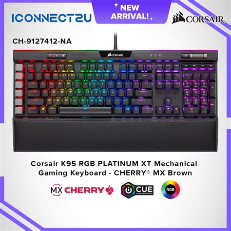 Corsair K Rgb Platinum Xt Mechanical Gaming Keyboard Cherry Mx Brown