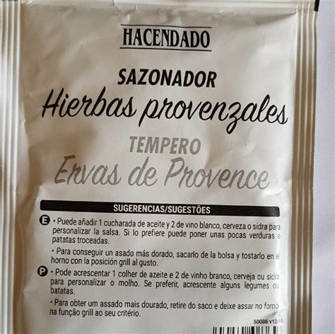 Sazonador Hierbas Provenzales Hacendado