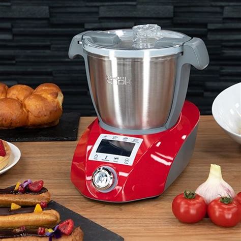 Compact Cook Elite Rouge Robot Cuiseur Multifonction Robot Cuisine