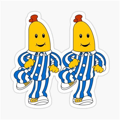 Bananas And Pajamas Banana In Pyjamas Cartoon Stickers Cute Stickers