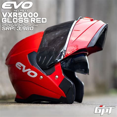 EVO HELMET VXR5000 MONO COLOR FULL FACE DUAL VISOR IRIDIUM LENS WITH