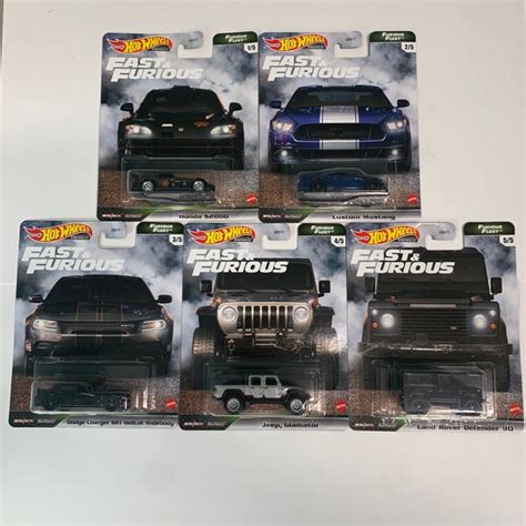 Premium B Nh Cao Su B Xe M H Nh Hot Wheels Fast Furious Series Fast Fleet New