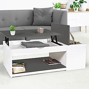 Idmarket Table Basse Plateau Relevable Rectangulaire Elea Avec Coffre