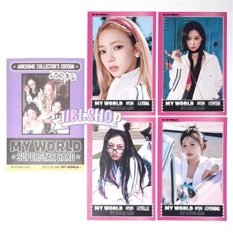 Jual Photocard Aespa My World Spicy Karina Winter Giselle Ningning