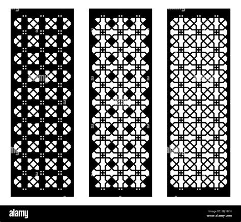 Conjunto De Paneles Vectoriales Decorativos Para Corte L Ser Plantilla