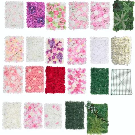 ARTIFICIAL FLOWER WALL Panel Rose Hydrangea Bouquet Wedding Party