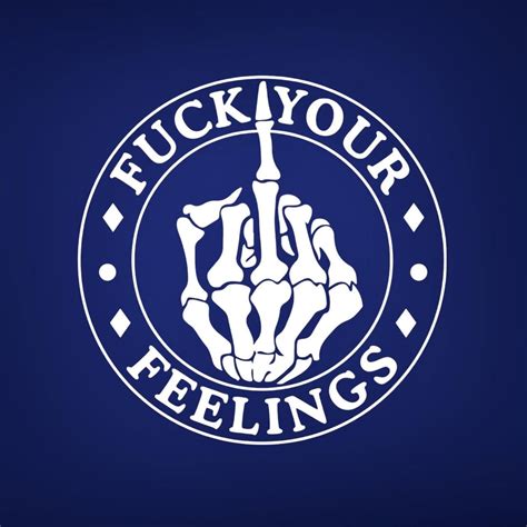Fuck Your Feelings Round Decal Etsy