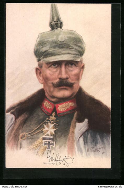 K Nigsh User K Nstler Ak Kaiser Wilhelm Ii In Uniform Mit Pickelhaube