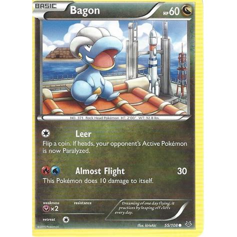 Pokemon Trading Card Game Pokemon Xy Roaring Skies Card Bagon 55108
