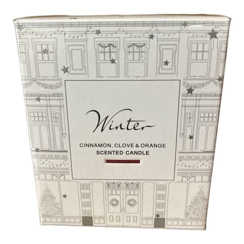 The White Company Winter Scented Candle Cinnamon Clove Orange 140g