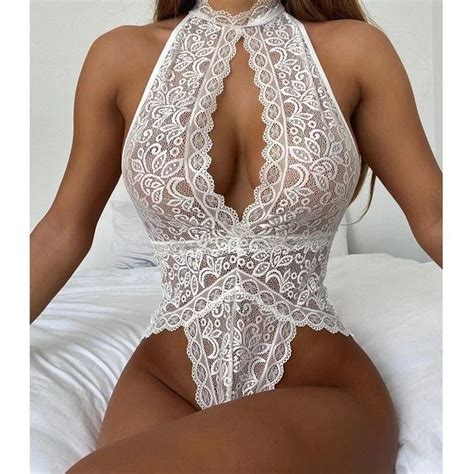 Uaang Hot Plus Size Sexy Lingerie Women Erotic Open Crotch Underwear